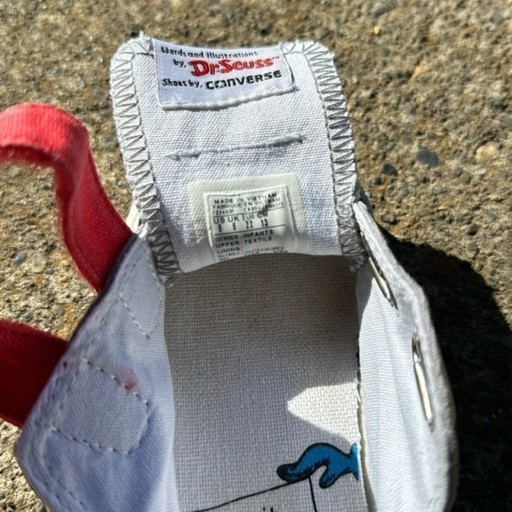 Dr Seuss Converse Kids Low All Star Chuck Taylor